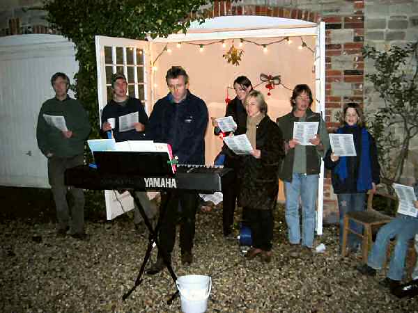 Christmas Carols at The Manor in Nutbourne, West Sussex in 2003