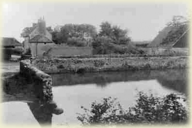 An old view of The Wheelhouse (right) and The Mill House (left) - two of Nutbourne's hidden treasures in West Sussex that have been lovingly restored and maintained by their present owners